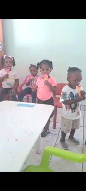 Pupils with treats