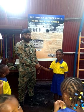 Learning about the Jamaica Defence Force